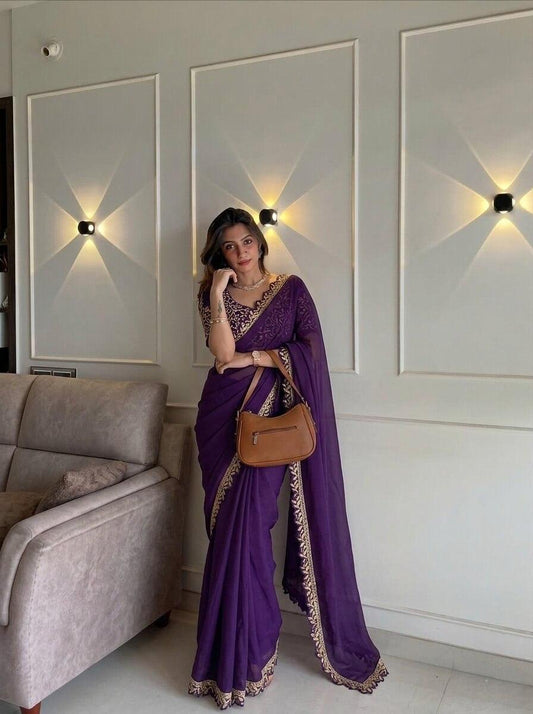 DAILY WEAR-RANGOLI SILK BORDER WITH BLOUSE WORK SAREE