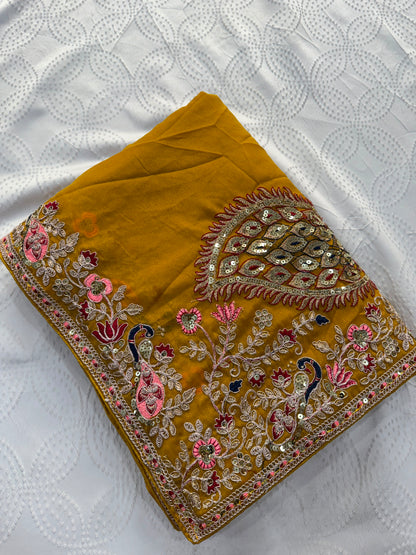 VL06-STAR GEORGETTE DESIGNER SAREE