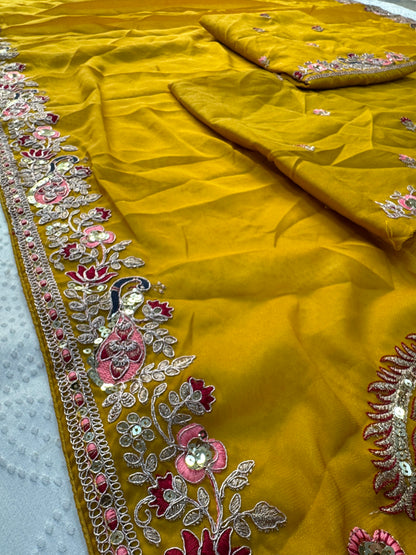 VL06-STAR GEORGETTE DESIGNER SAREE