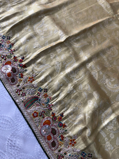 PARTY WEAR SAREE -KANJIWARAM SILK WORK