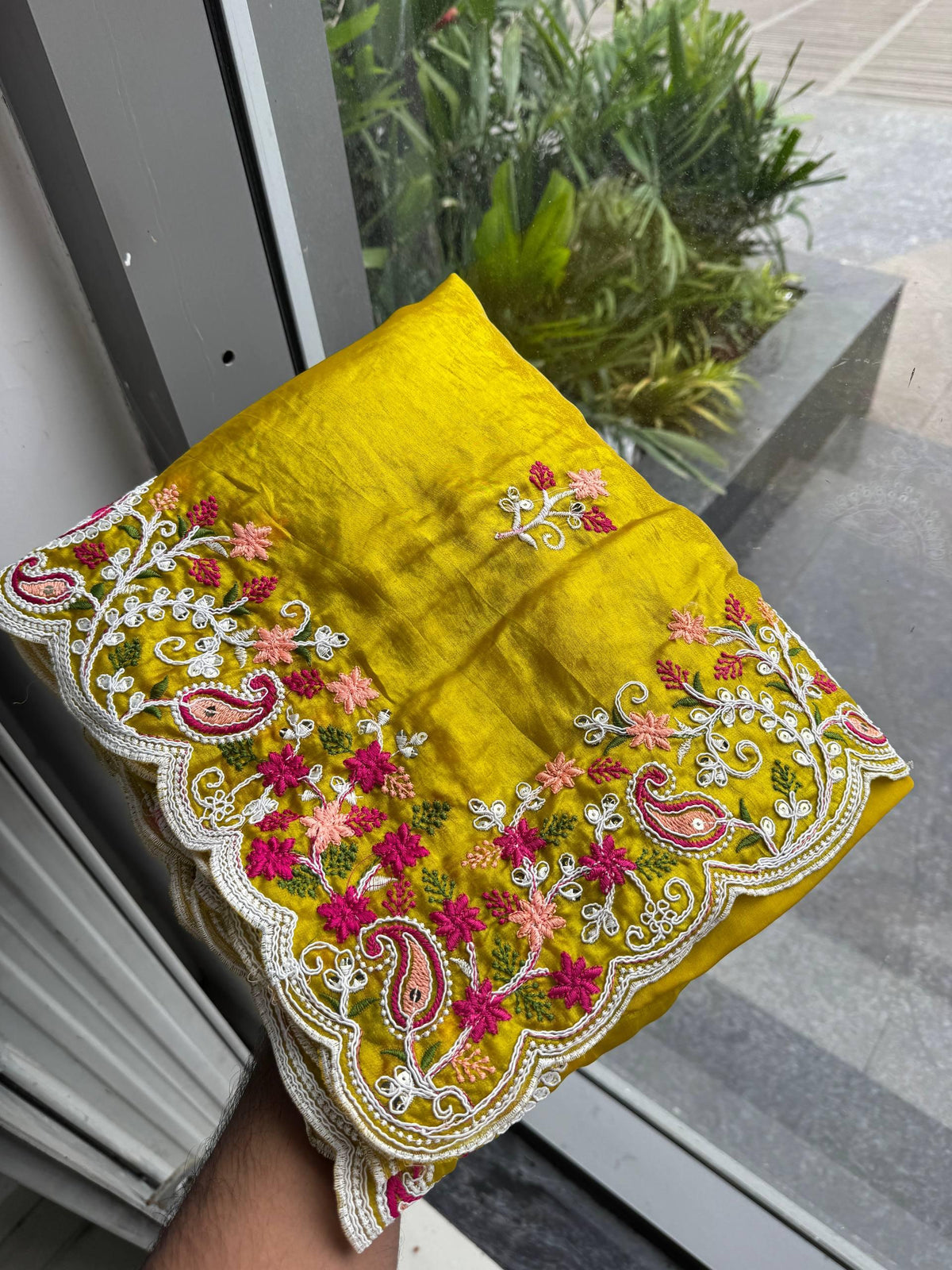 HALDI & MEHENDI -SPACE SILK FESTIVE WEAR SAREE