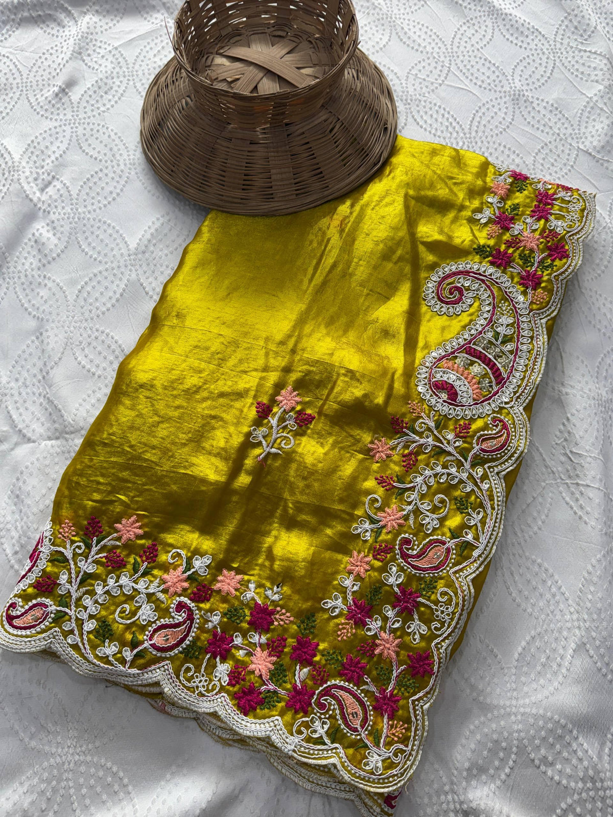 HALDI & MEHENDI -SPACE SILK FESTIVE WEAR SAREE