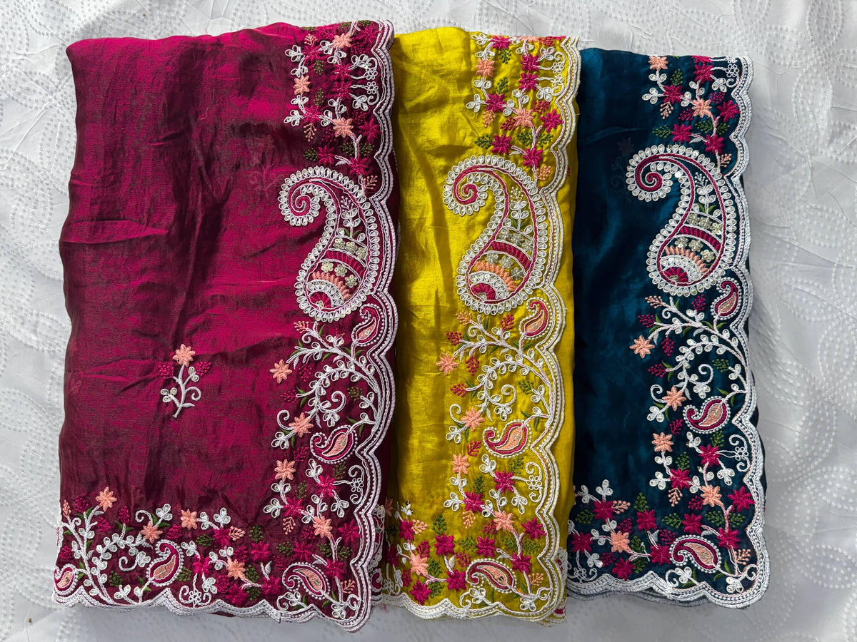 HALDI & MEHENDI -SPACE SILK FESTIVE WEAR SAREE