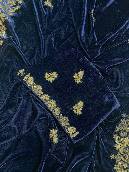 BT05- VELVET DESIGNER SAREE