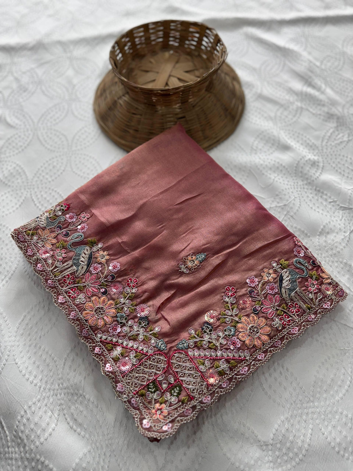 VL-15-PARTY WEAR TISSUE SILK SAREE