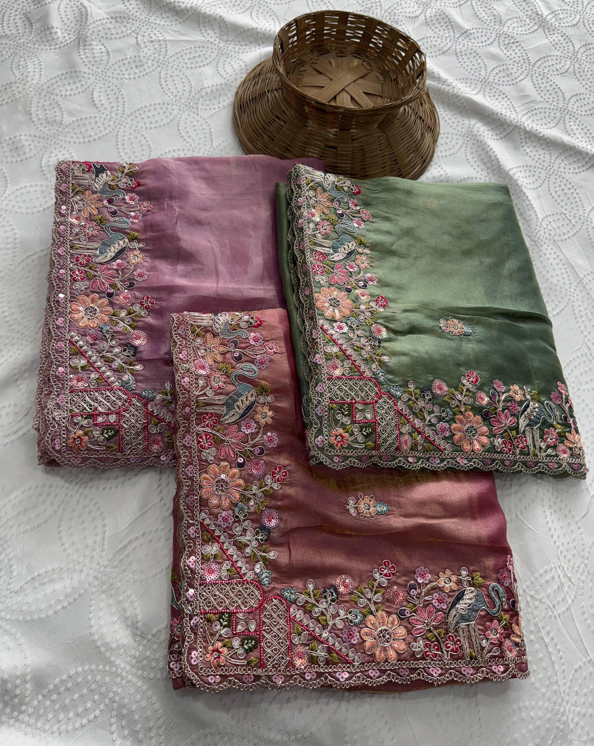 VL-15-PARTY WEAR TISSUE SILK SAREE