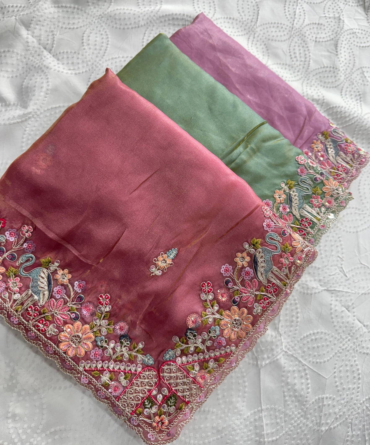 VL-14- PARTY WEAR TISSUE SILK SAREE