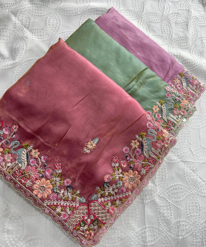VL-14- PARTY WEAR TISSUE SILK SAREE