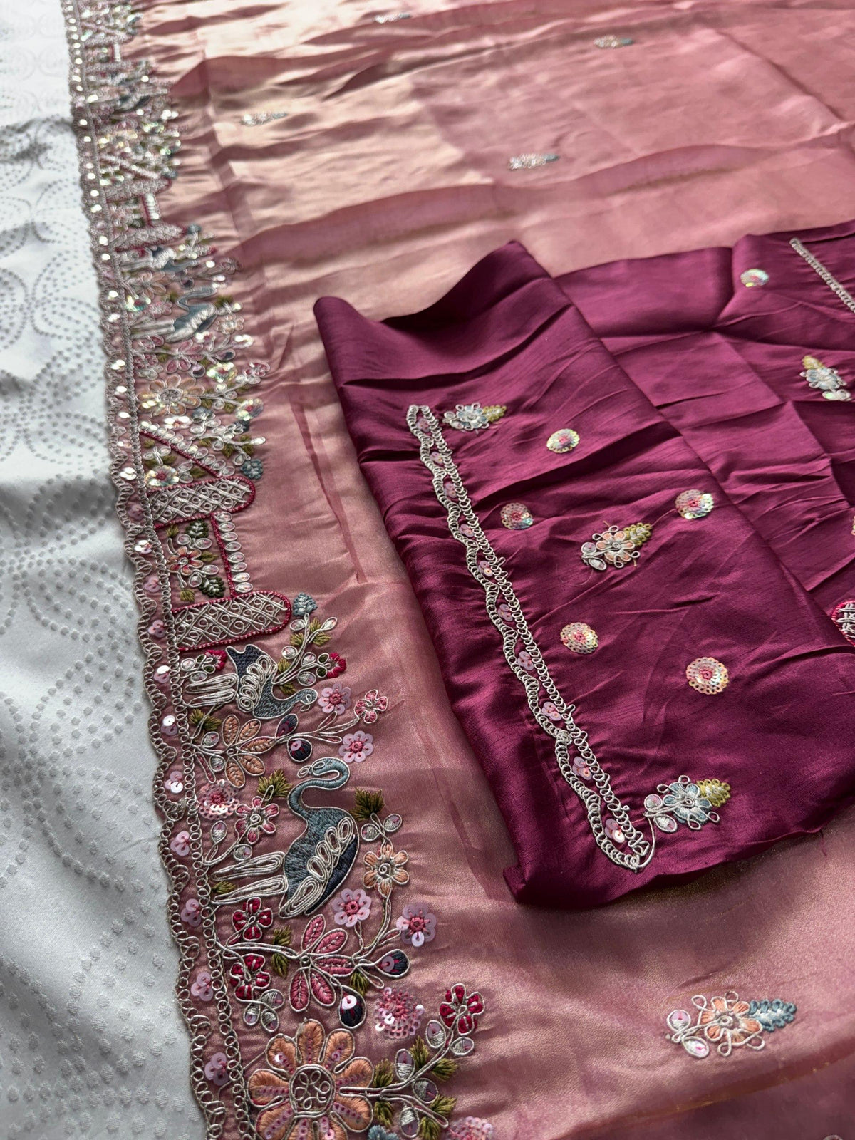 VL-15-PARTY WEAR TISSUE SILK SAREE