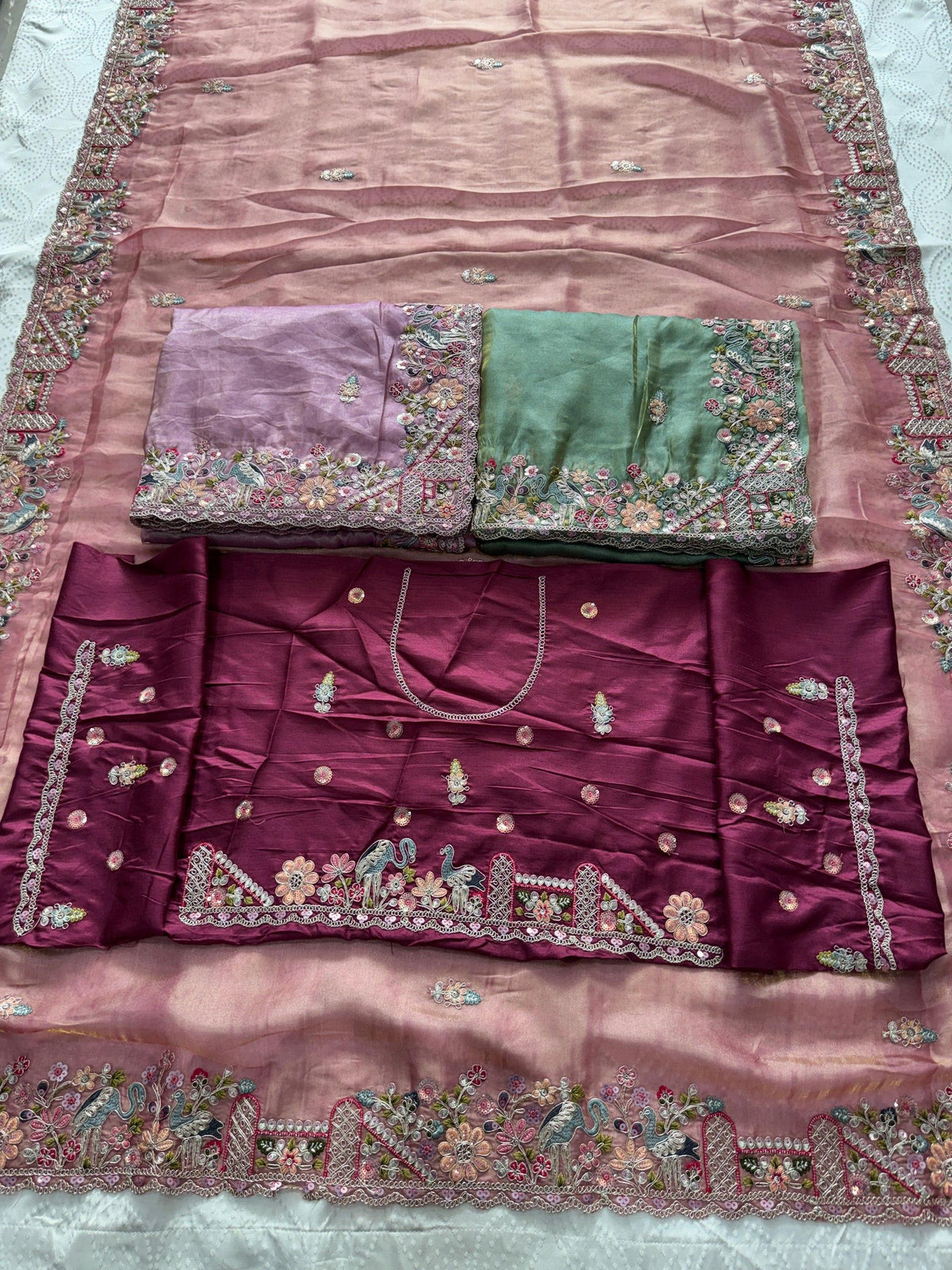 VL-15-PARTY WEAR TISSUE SILK SAREE