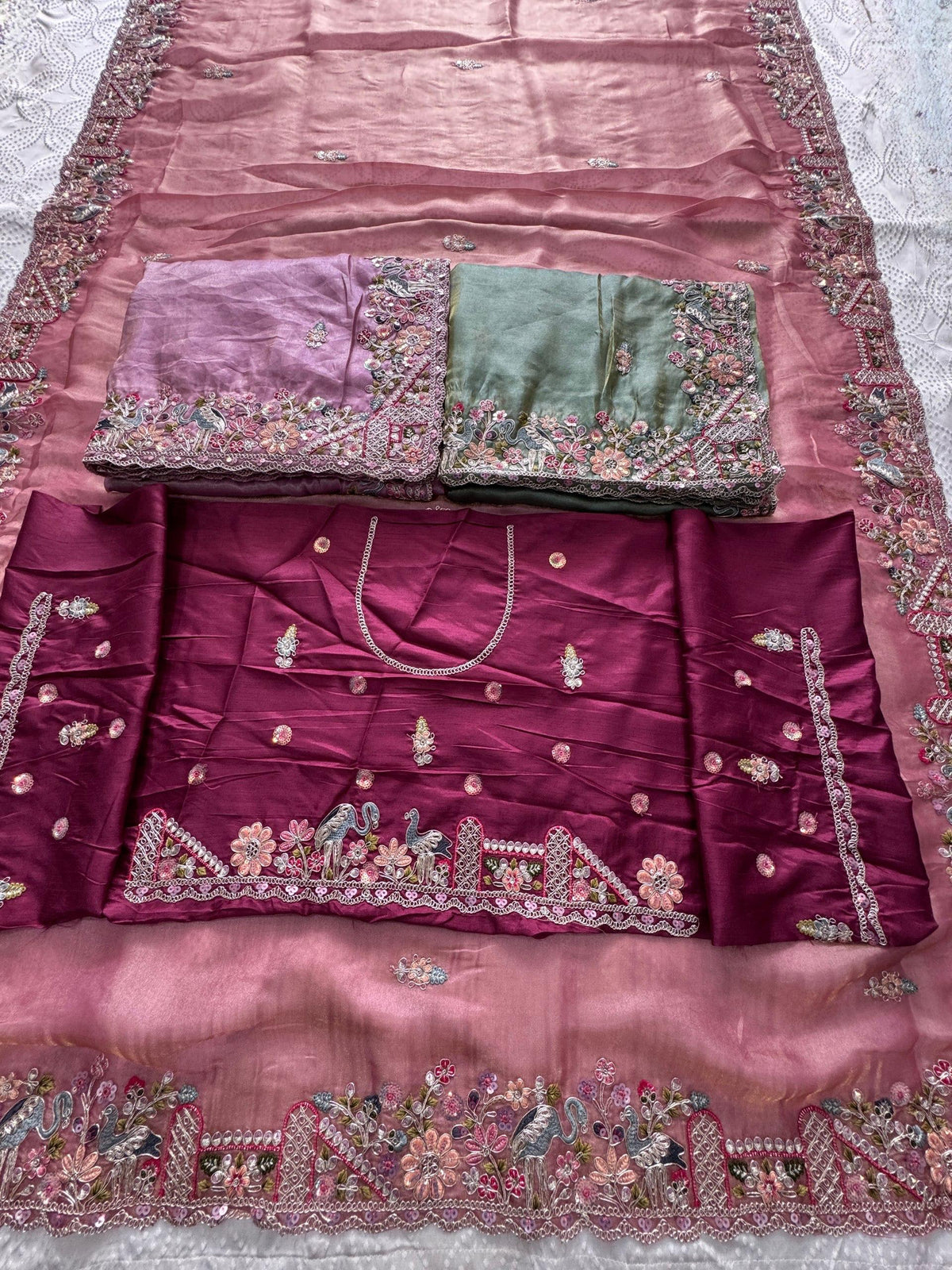 VL-15-PARTY WEAR TISSUE SILK SAREE