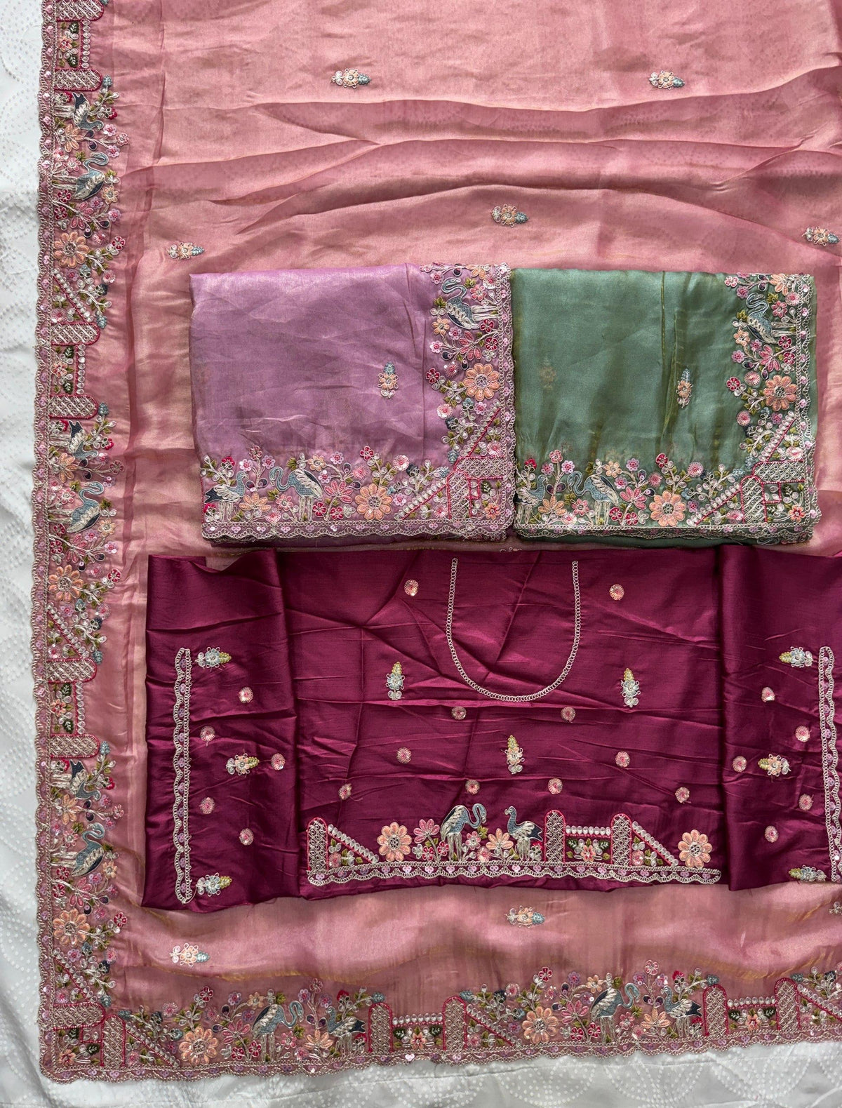 VL-15-PARTY WEAR TISSUE SILK SAREE