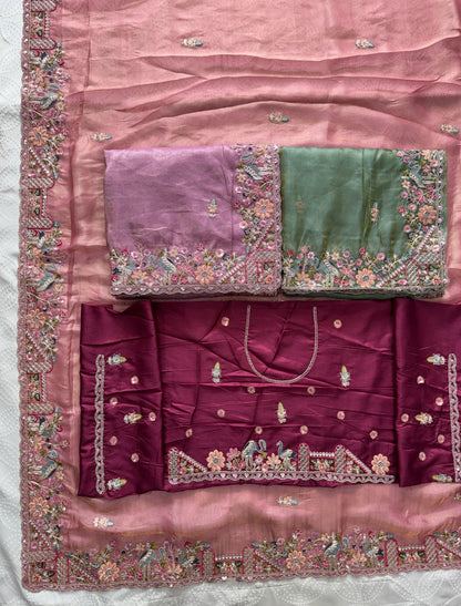 VL-15-PARTY WEAR TISSUE SILK SAREE
