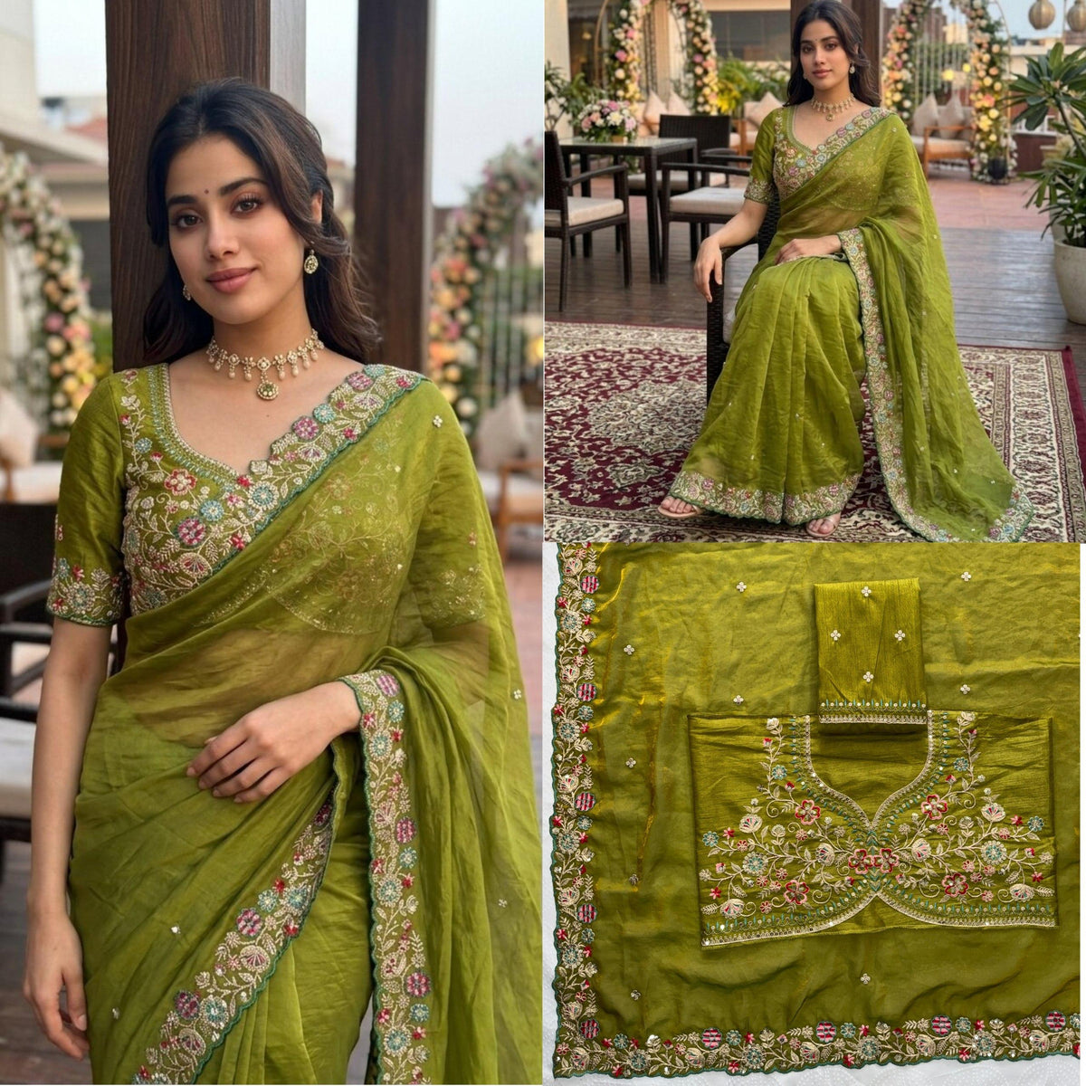 VL-12- FESTIVE WEAR FENDY SILK SAREE