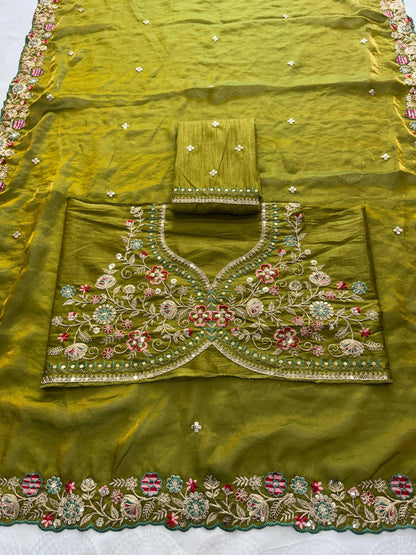 VL-12- FESTIVE WEAR FENDY SILK SAREE