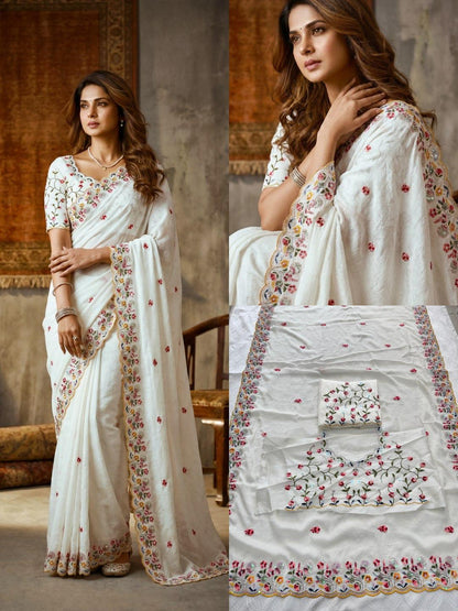 VL11- CRUSH SILK FESTIVE WEAR SAREE