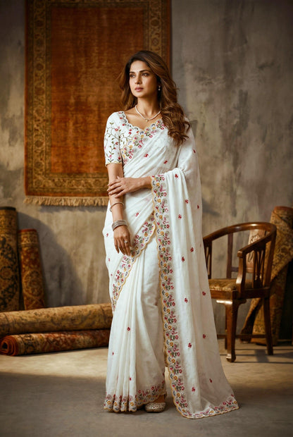 VL11- CRUSH SILK FESTIVE WEAR SAREE