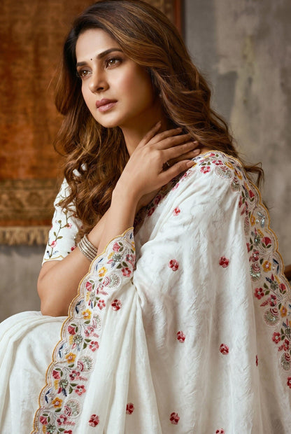 VL11- CRUSH SILK FESTIVE WEAR SAREE