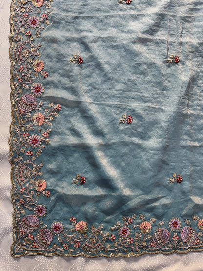 VL10- MOS CHIFFON FESTIVE WEAR SAREE